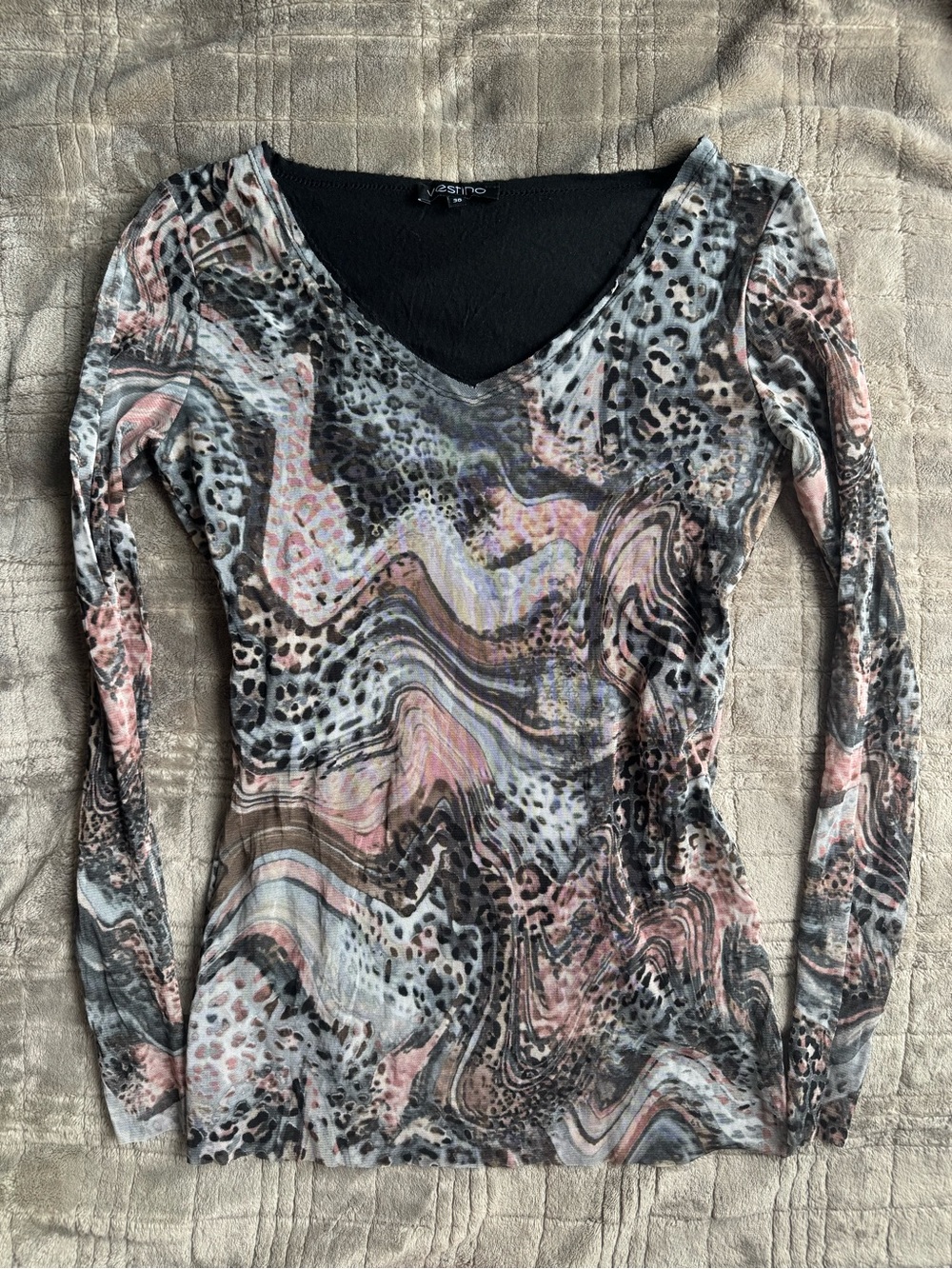 Euro Animal Print Long Sleeve